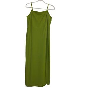 Melloday Apple Green Cocktail Midi Dress XL Stretch Sexy Bodycon Rave Y2k Party